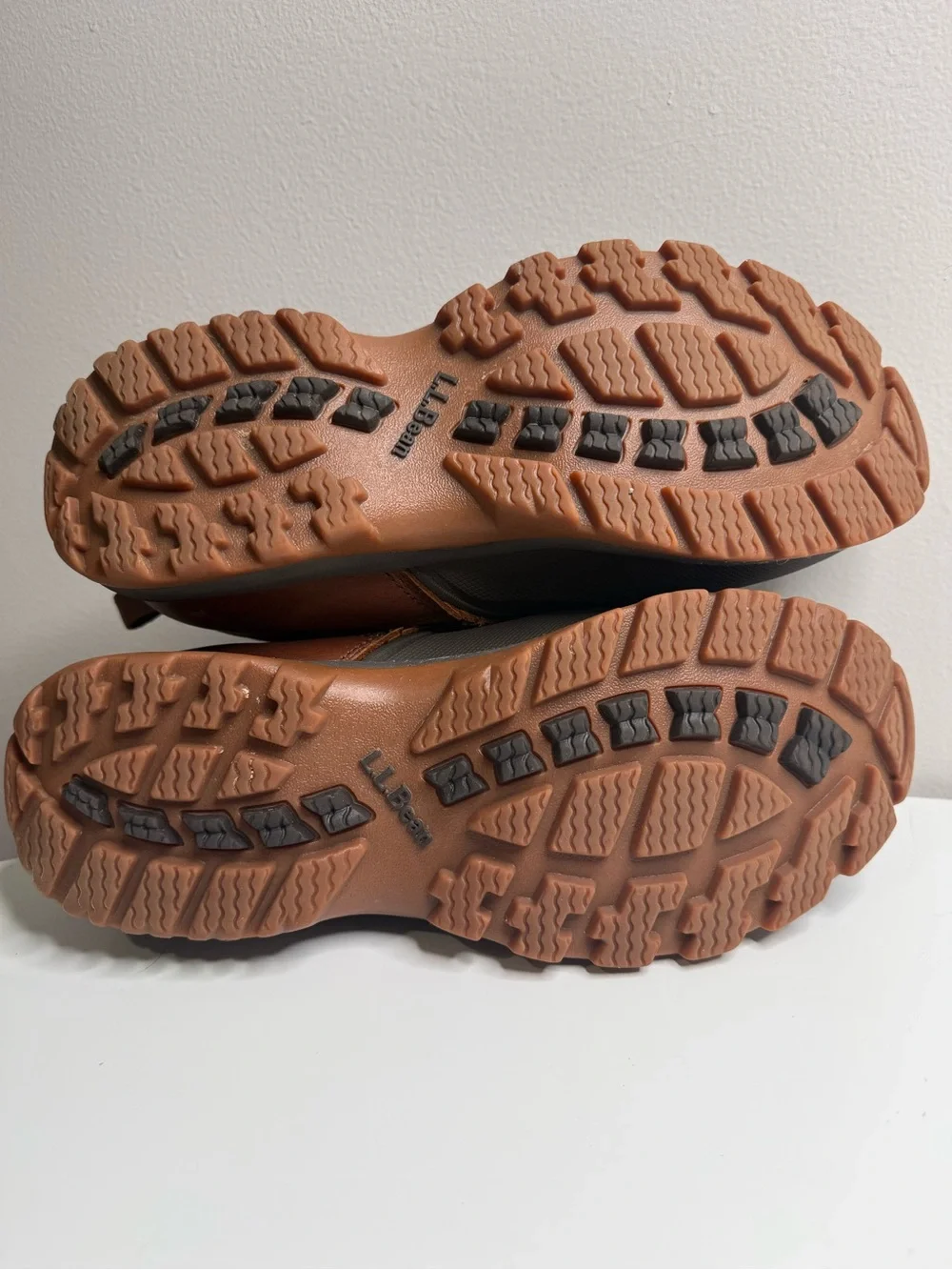 L.L. Bean Brown and Dark Gray Waterproof Slip-On Storm Chaser Boots